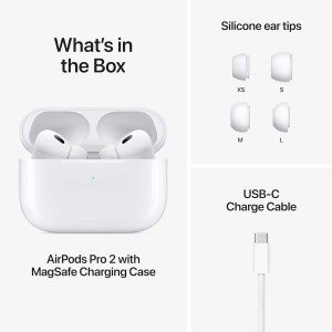 هدفون داخل گوش بی سیم اپل مدل AirPods Pro 2 TYPE C